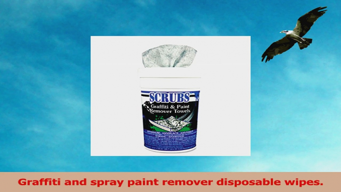 SCRUBS Graffiti and Paint Remover Towels 30 Towels per Canister 6 per Case 8beb415a