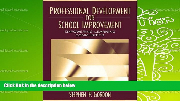 PDF  Professional Development for School Improvement: Empowering Learning Communities For Kindle