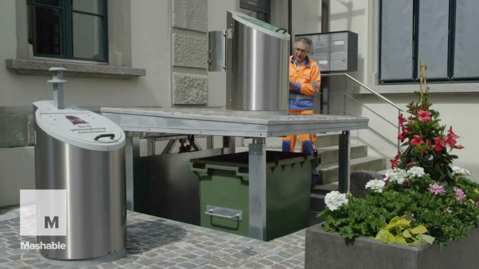 A Swiss city is using an ingenious system to deal with trash