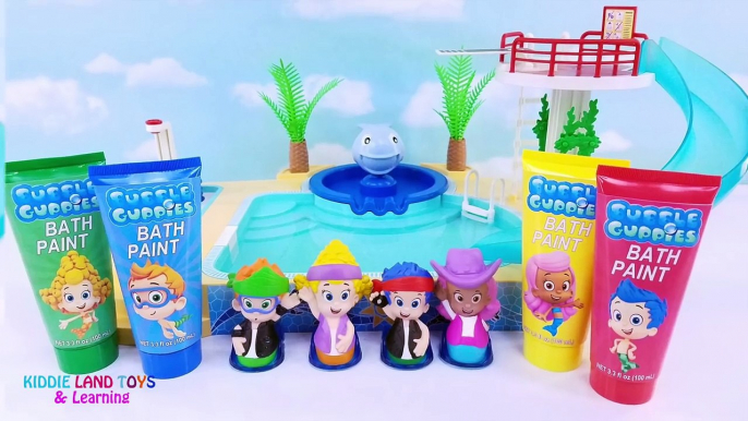 Bubble Guppies Bath Paint Body Paint Paw Patrol Finger Family Nursery Rhymes Learn Colors