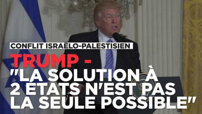 Israël - Palestine : pour Trump, "la solution à deux Etats" n'est pas la seule possible