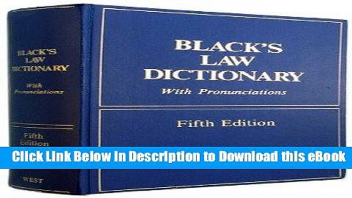 EPUB Download Black s Law Dictionary: Definitions of the Terms and Phrases of American and English