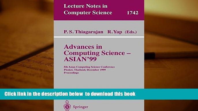 PDF [FREE] DOWNLOAD  Advances in Computing Science ASIAN 99 BOOK ONLINE