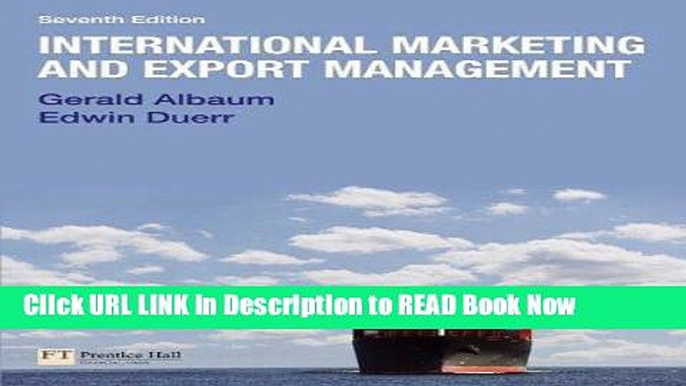 [Reads] International Marketing   Export Management (7th Edition) Free Books