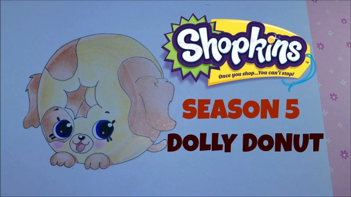 How To Draw Shopkins SEASON 5: Dolly Donut, Step By Step Season 5 Shopkins Drawing Shopkin