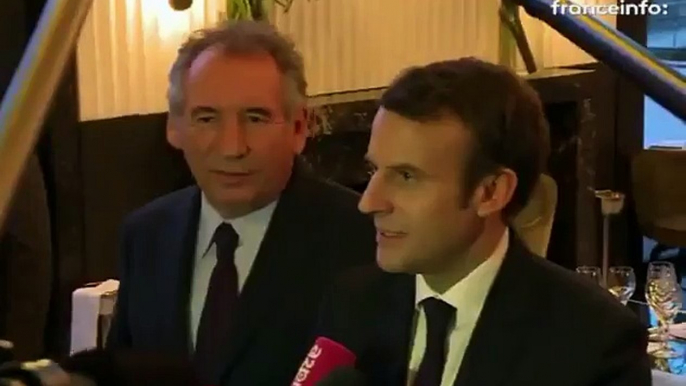 Regardez la première image de François Bayrou et Emmanuel Macron ensemble pour la première fois