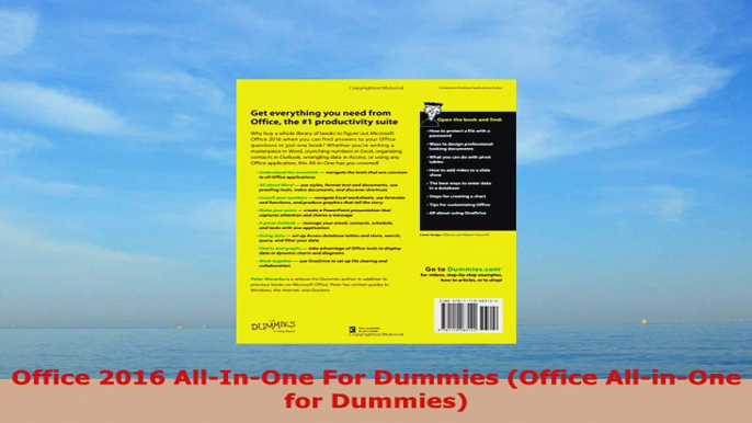 READ ONLINE  Office 2016 AllInOne For Dummies Office AllinOne for Dummies