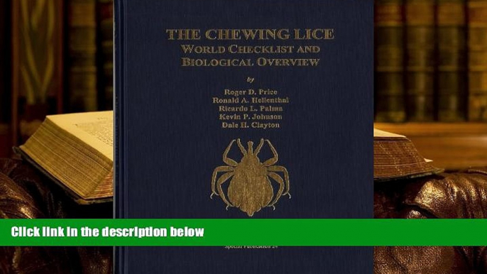 FREE [PDF]  Chewing Lice: World Checklist and Biological Overview (Special Publication 24)  BEST