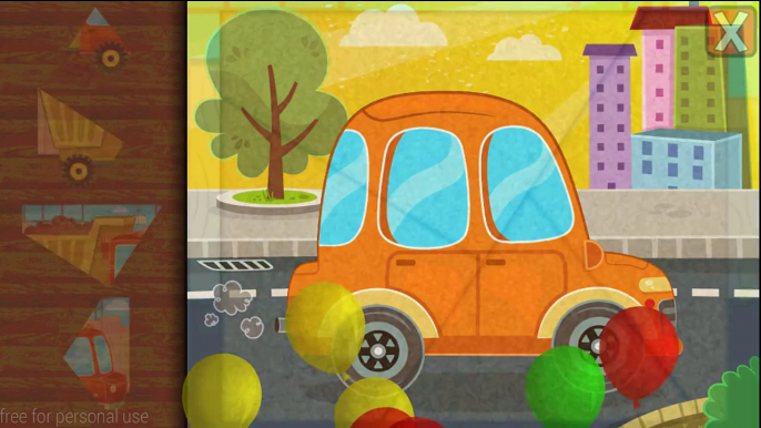 Мультфильм для детей - Пазл с машинками - Cartoons for children cars