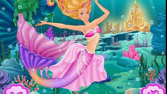 ❀ De la muñeca barbie de dibujos animados del Vídeo con las muñecas de sirena de juguetes para niñas Barbie Mermaid