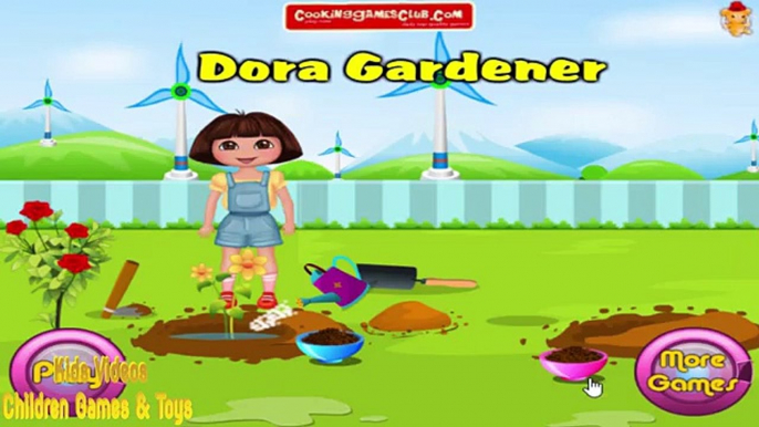 Dora The Explorer Dora Gardener Game Fun Baby Bathing Games for Little Girls