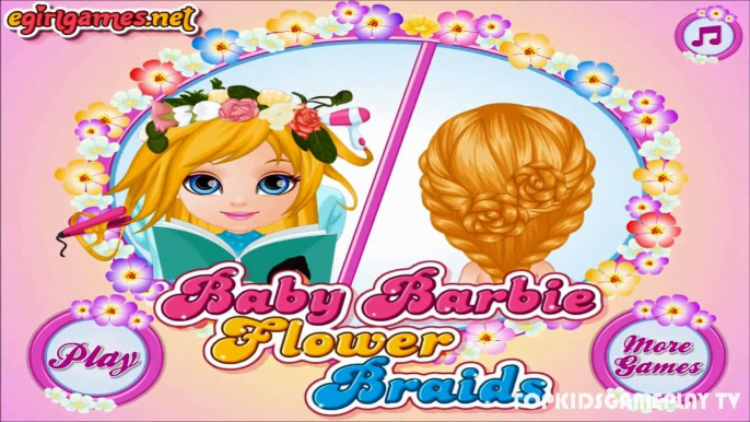 Baby Barbie Flower Braids - Barbie Games