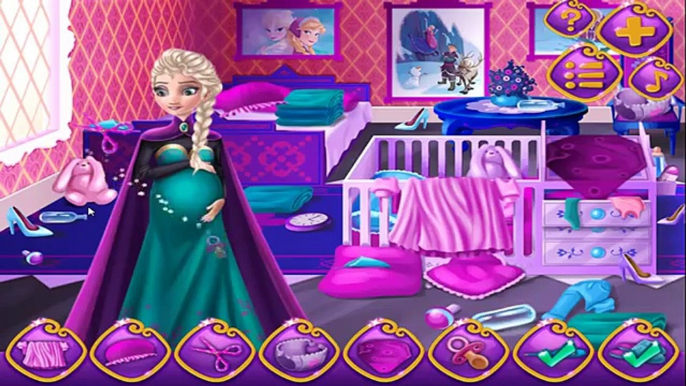 Congelados Elsa Sorpresa de Embarazo Disney Completa de dibujos animados Juego Episodio para Niños en inglés