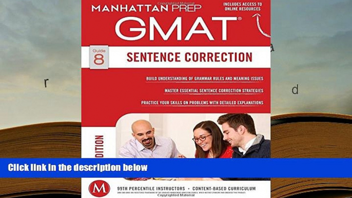 Popular Book  GMAT Sentence Correction (Manhattan Prep GMAT Strategy Guides)  For Kindle