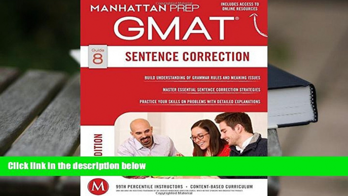 Popular Book  GMAT Sentence Correction (Manhattan Prep GMAT Strategy Guides)  For Trial