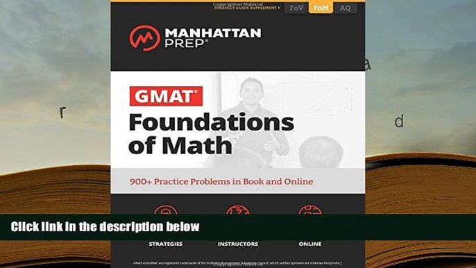 Popular Book  GMAT Foundations of Math: 900+ Practice Problems in Book and Online (Manhattan Prep