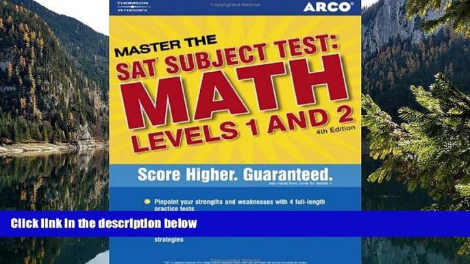 Download [PDF]  Master SAT II Math 1c and 2c 4th ed (Arco Master the SAT Subject Test: Math Levels