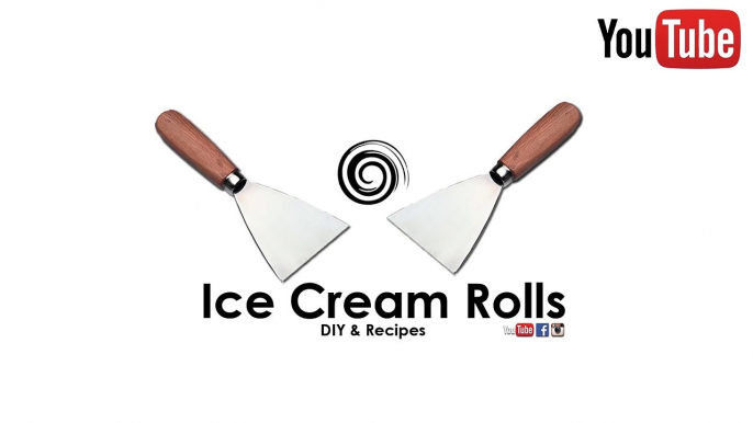 ICE CREAM ROLLS _ Thai Fried Rolled Ice Cream in Thailand _ Street Food Ice Cream Roll with Oreo-Ybb57f