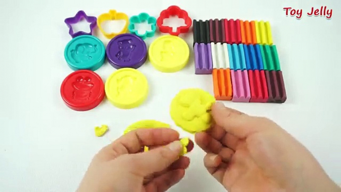 Learn Colours with Play Dough Modelling Clay with Molds Fun and Creative for Children Toddler