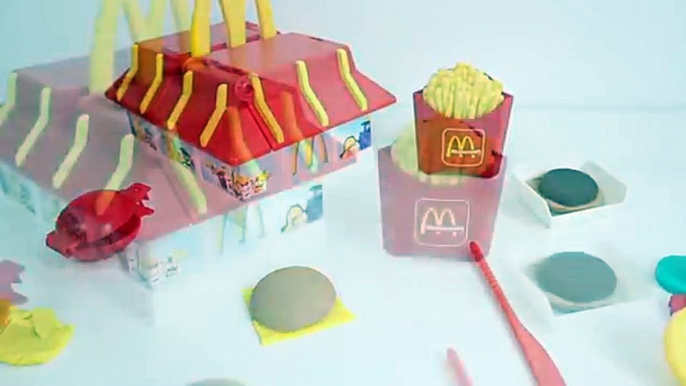 561 Play Doh McDonalds Restaurant Playset Make Burgers IceCream French Fries Chicken McNuggets