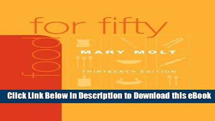 Audiobook Free Food for Fifty (13th Edition) read online