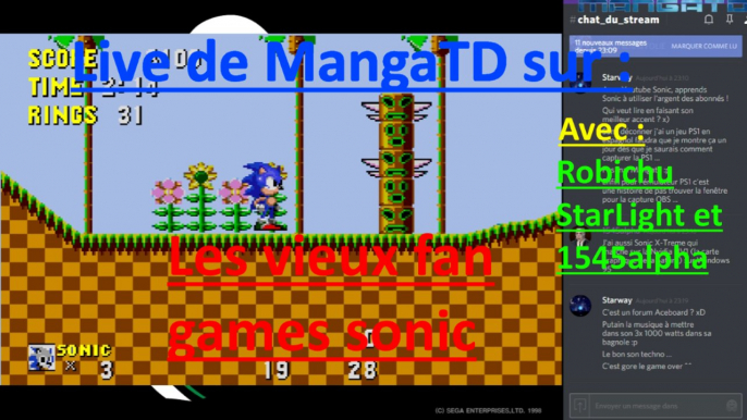 Live - Vieux fangames Sonic - Retour vers le passé act 2 partie 2