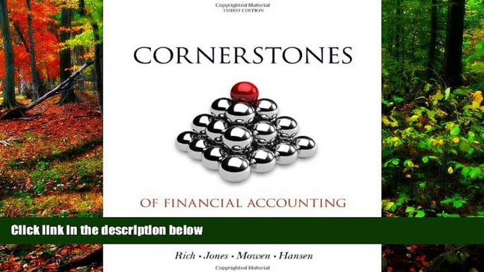 Popular Book  Cornerstones of Financial Accounting (with 2011 Annual Reports: Under Armour, Inc.