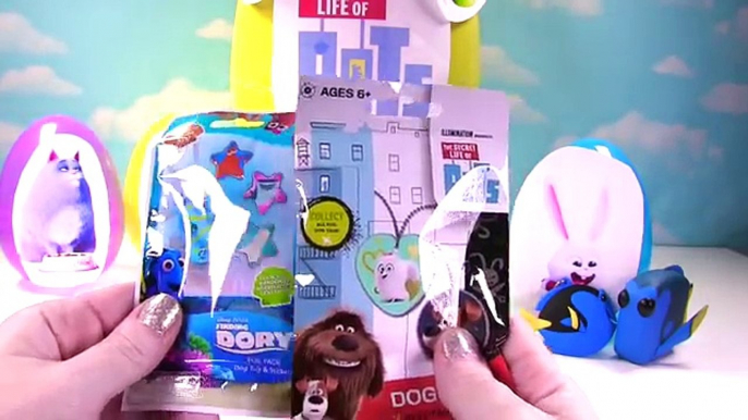 The Secret Life of Pets New Surprise Egg Toys Max, Gidget, Snowball, Sweet Pea and Chloe