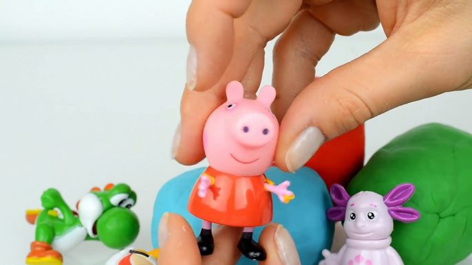 Peppa pig Juguetes huevos Sorpresa plastilina Huevo Esbirros inglés Angry birds Pixar de Disney de Minnie