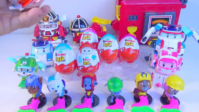 Kinder Joy Surprise Eggs Paw Patrol Robocar Poli - Kids' Toys-zJp43CVeEAk