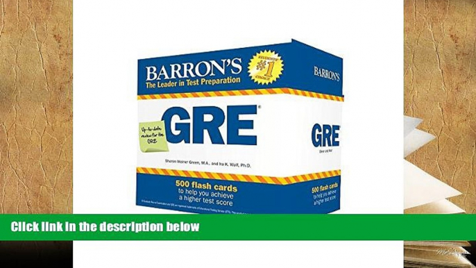 Best Ebook  Barron s GRE Flash Cards, 3rd Edition: 500 Flash Cards to Help You Achieve a Higher