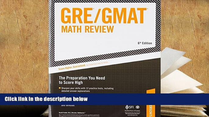 Best Ebook  ARCO GRE/GMAT Math Review 6th Edition (Gre Gmat Math Review)  For Trial