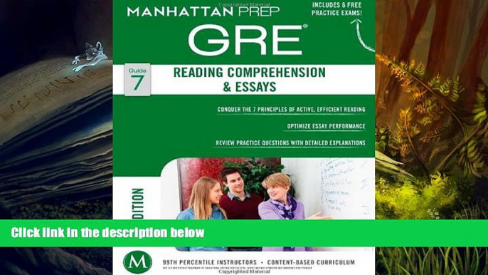 Popular Book  GRE Reading Comprehension   Essays (Manhattan Prep GRE Strategy Guides)  For Full