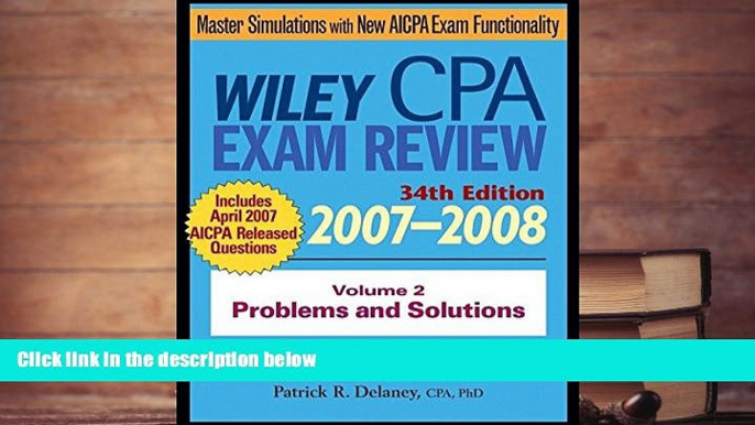 PDF [Download]  Wiley CPA Examination Review 2007-2008, Vol. 2: Problems and Solutions (Volume 2)