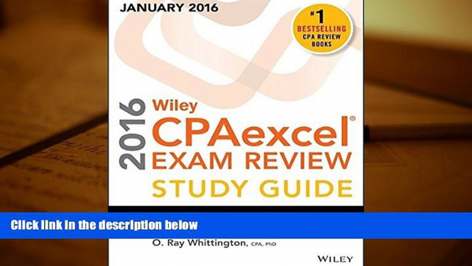 Popular Book  Wiley CPAexcel Exam Review 2016 Study Guide January: Regulation (Wiley Cpa Exam