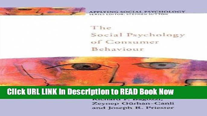 PDF Online The Social Psychology of Consumer Behaviour (Applying Social Psychology) Free ePub