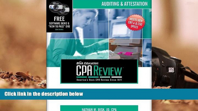 Best Ebook  Bisk CPA Review: Auditing   Attestation, 40th Edition (CPA Comprehensive Exam Review-