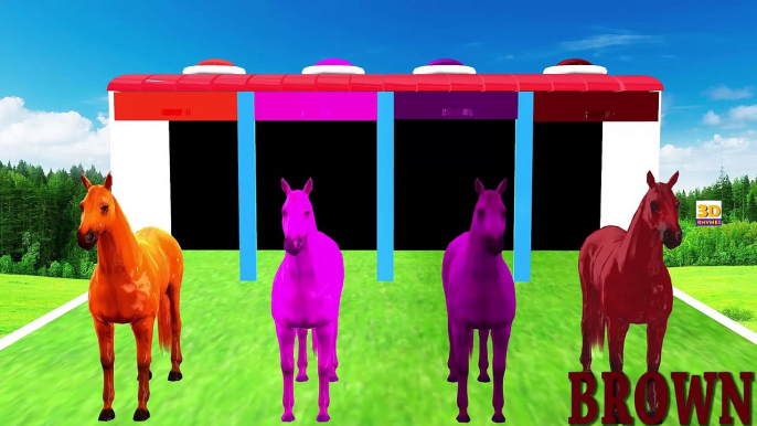 3D Caballo Colores de las Canciones de la Colección, el Aprendizaje de los Colores Para los Niños canciones infantiles y Canciones