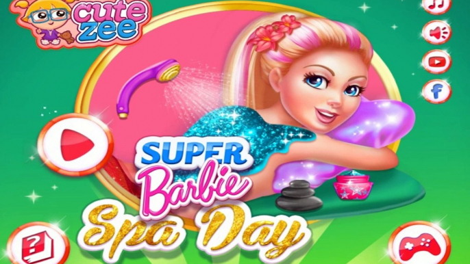 Super Barbie Spa Day Gameplay - Super Barbie Games - Girls Makeover Games