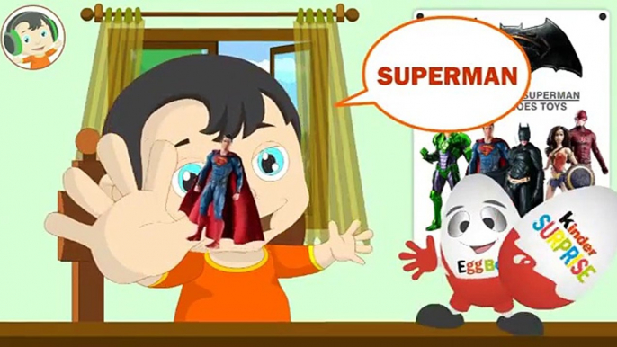 Batman vs Superman Toys Finger Family Song (Super Heroes Toys) (Egg Surprise) (Nursery Rhymes)