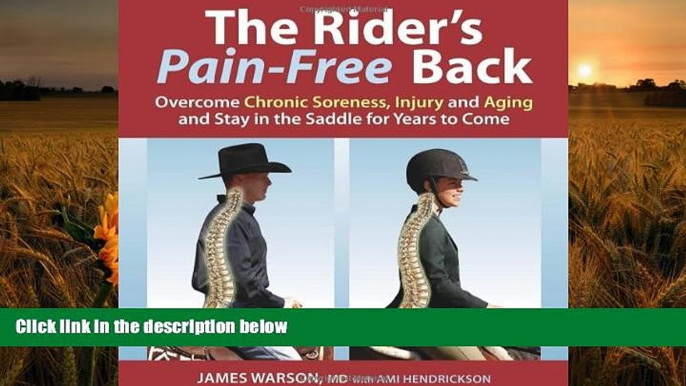 BEST PDF  The Rider s Pain-Free Back: Overcome Chronic Soreness, Injury, and Aging, and Stay in