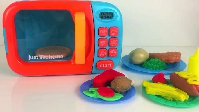 Horno Microondas Just Like Home Comida de Plastilina PlayDoh Speelgoed Magnetron Toy Micro