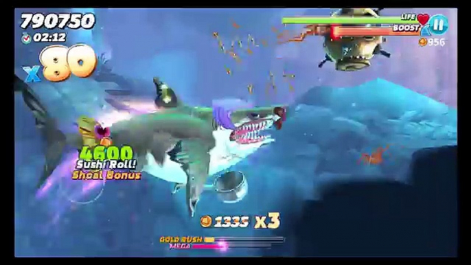 Monster Megalodon With All NEW Baby Sharks Undeath Funny Glitch - Hungry Shark World