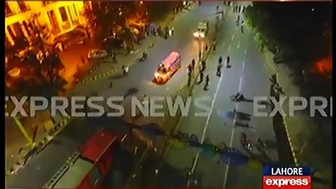 Drone Footage Lahore Mall Road Bomb Blast - Express News - YouTube