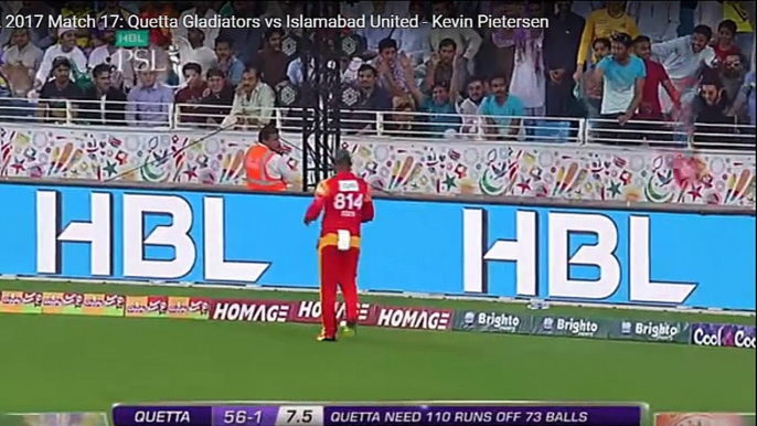 PSL 2017 Match 17 Quetta Gladiators vs Islamabad United - Kevin Pietersen