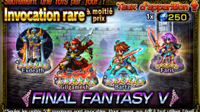 Final Fantasy Brave Exvius Bannière: Final Fantasy V du 25/11/2016