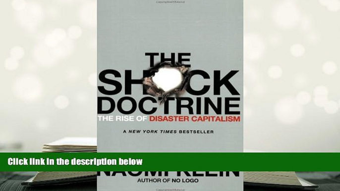 PDF [Download]  The Shock Doctrine: The Rise of Disaster Capitalism  For Kindle