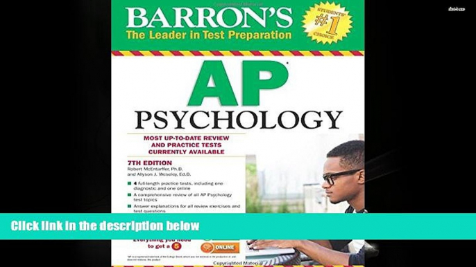 Best Ebook  Barron s AP Psychology, 7th Edition (Barron s AP Psychology Exam)  For Trial