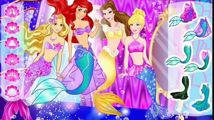 PRINCESAS DISNEY CONVERTIDAS EN SIRENAS ARIEL RAPUNZEL SIRENAS PRINCESS DISNEY UNDERSEA PARTY