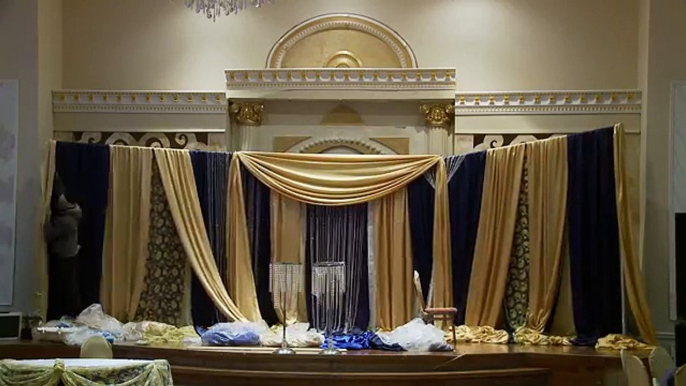 How to Setup An Indian Muslim Wedding Backdrop - Indian Wedding Videographer Toronto